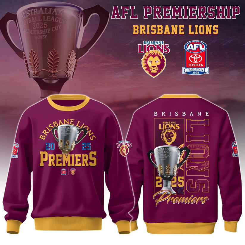 Brisbane Lions– AFL 2025 Champions Sweater