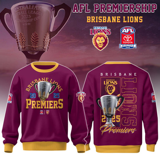 Brisbane Lions– AFL 2025 Champions Sweater