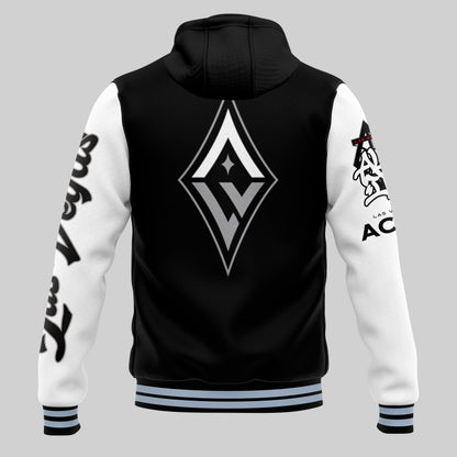 Las Vegas Aces Hooded Letterman Jacket