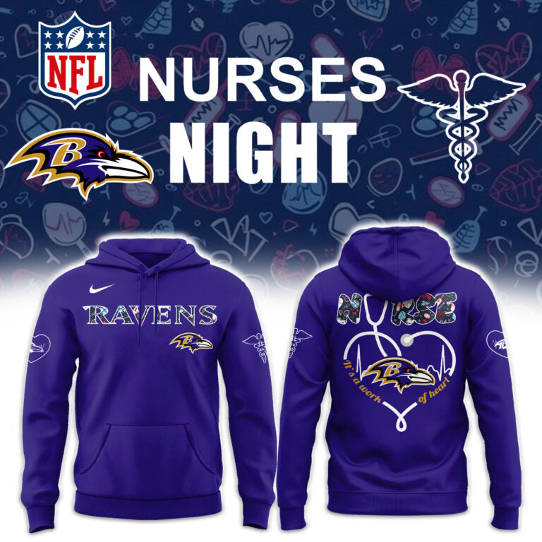 * Baltimore Ravens NURSES NIGHT Hoodie | Jogger | Cap