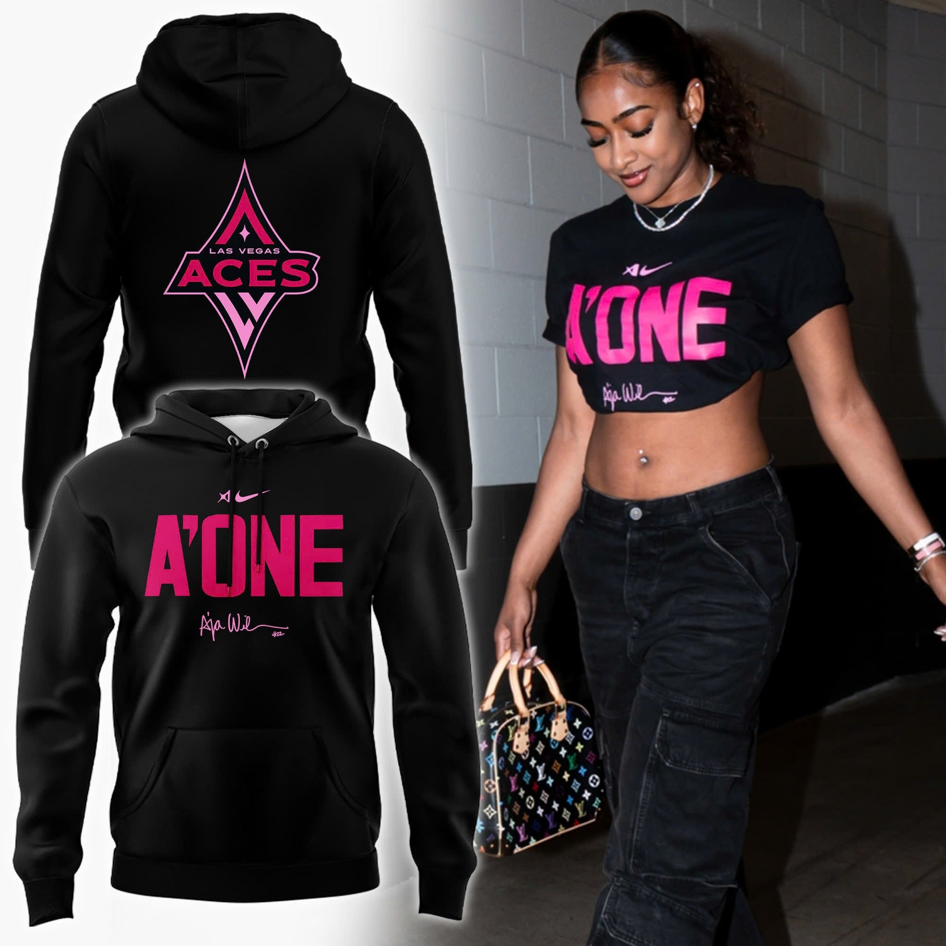 Special New A'ONE Las Vegas Aces Hoodie