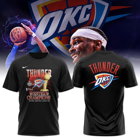 Oklahoma City Thunder 2025 Western Conference Champions Locker Room T-Shirt