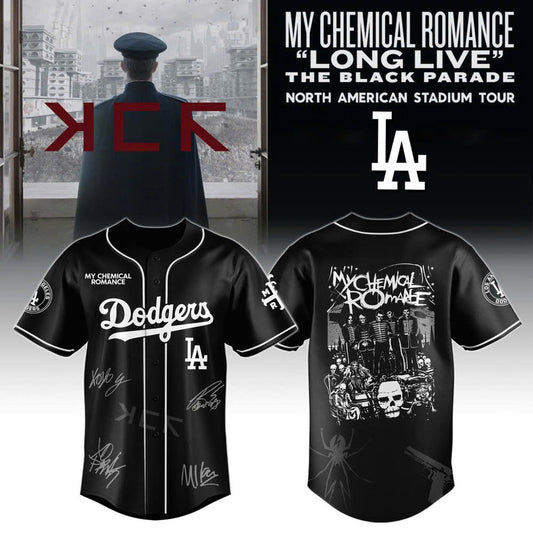 Los Angeles Dodgers x My Chemical Romance “Long Live The Black Parade” North American Stadium Tour Jersey