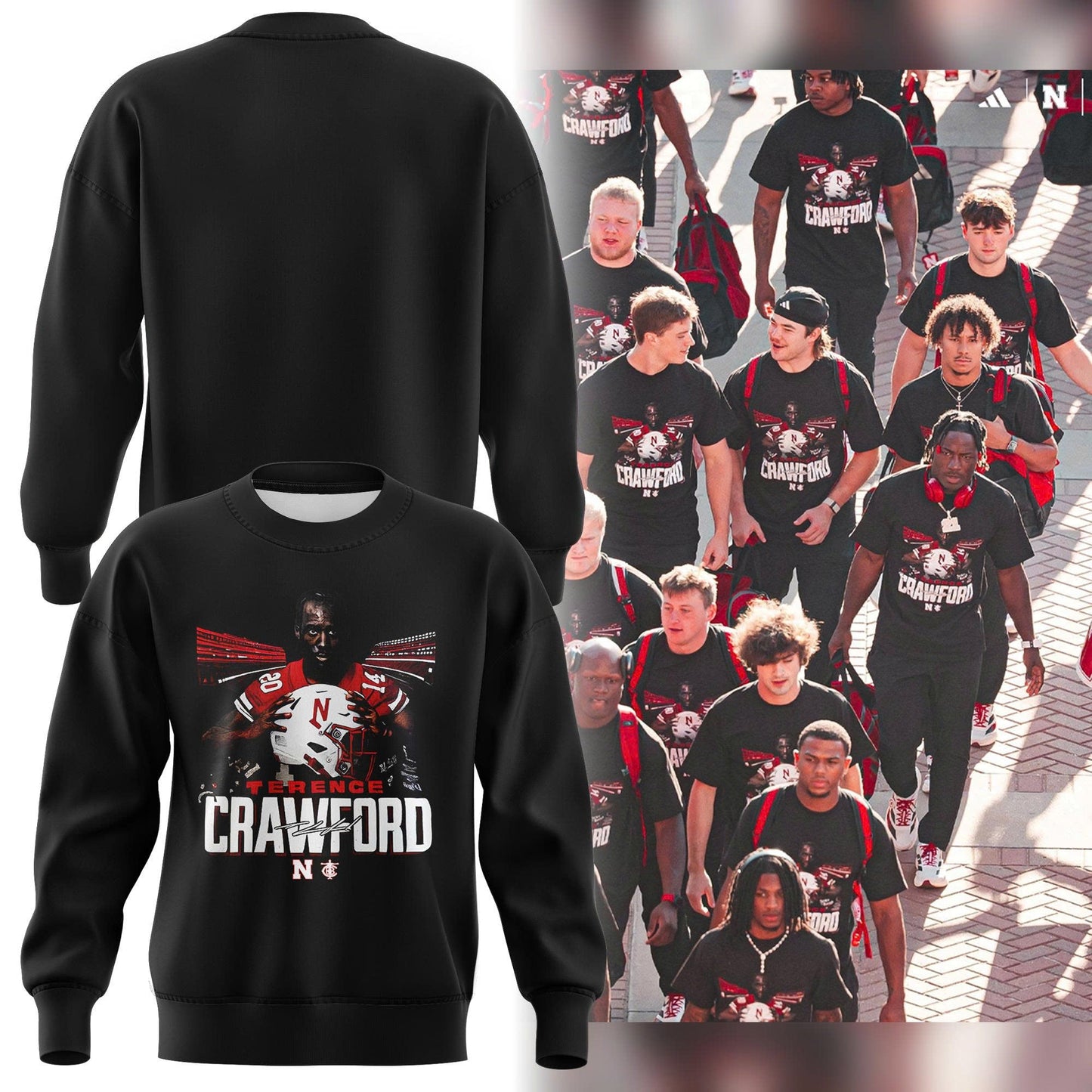 Limited Edition Nebraska Football x Crawford Sweatshirt 2025