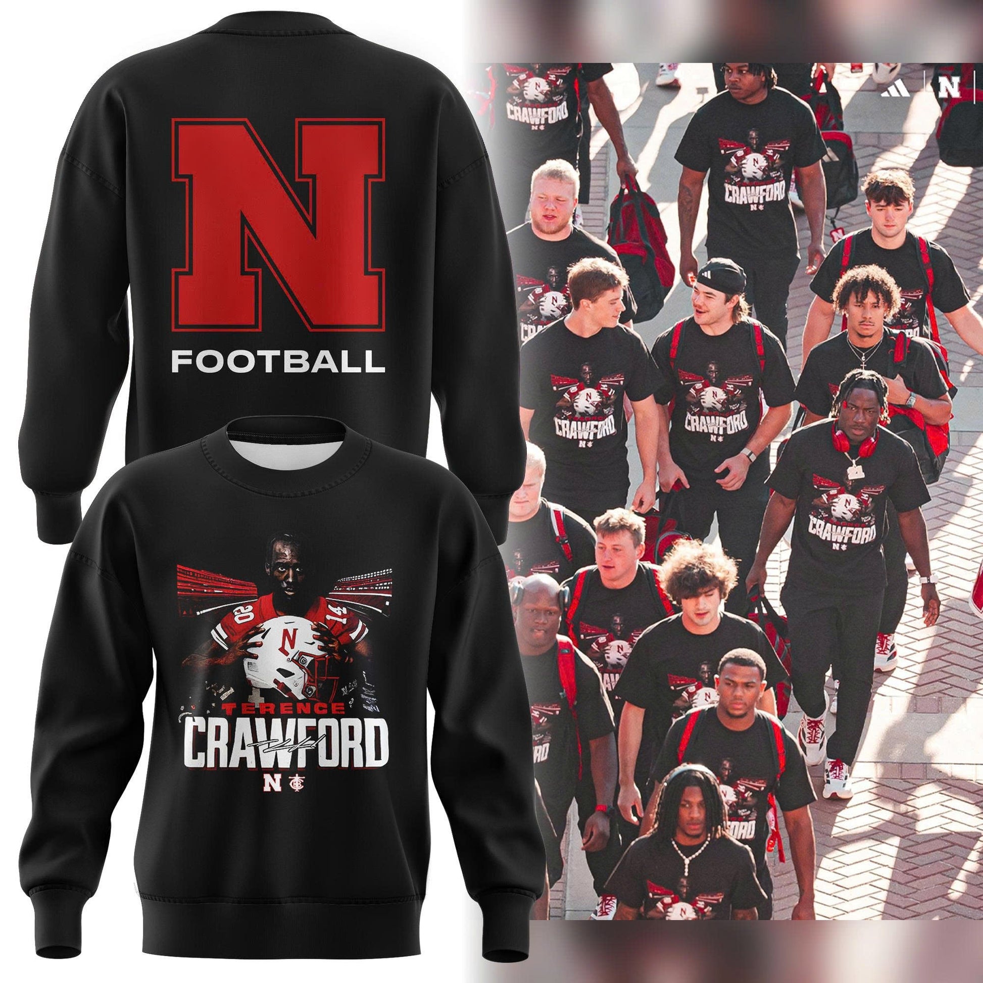 Limited Edition Nebraska Football x Crawford Sweatshirt 2025