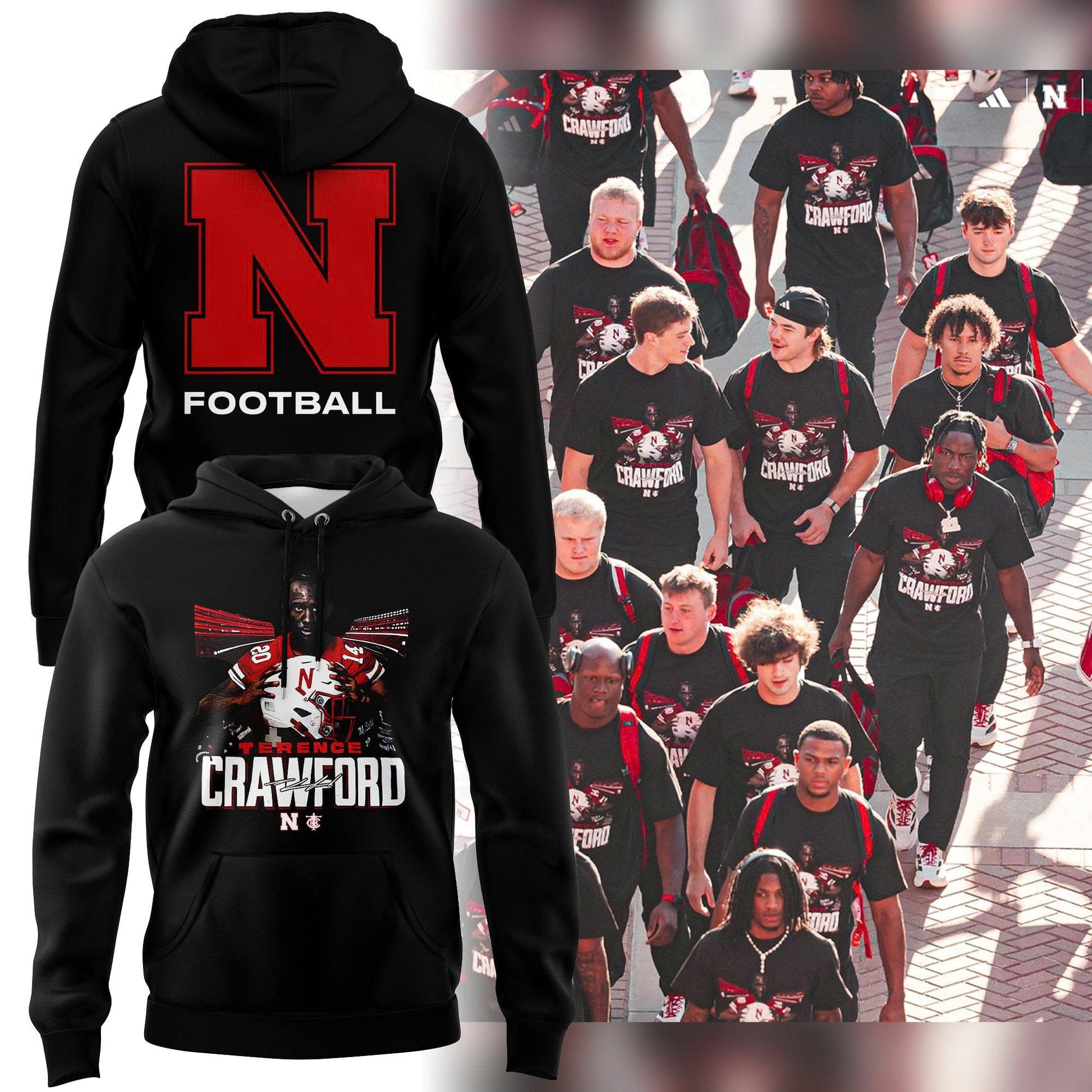 Limited Edition Nebraska Football x Crawford Hoodie 2025