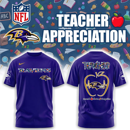 Baltimore Ravens TEACHER NIGHT Combo Tshirt | Jogger | Cap