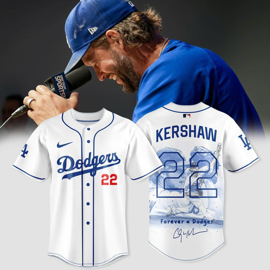 Forever a Dodger Baseball Jersey – Kershaw 22 Tee