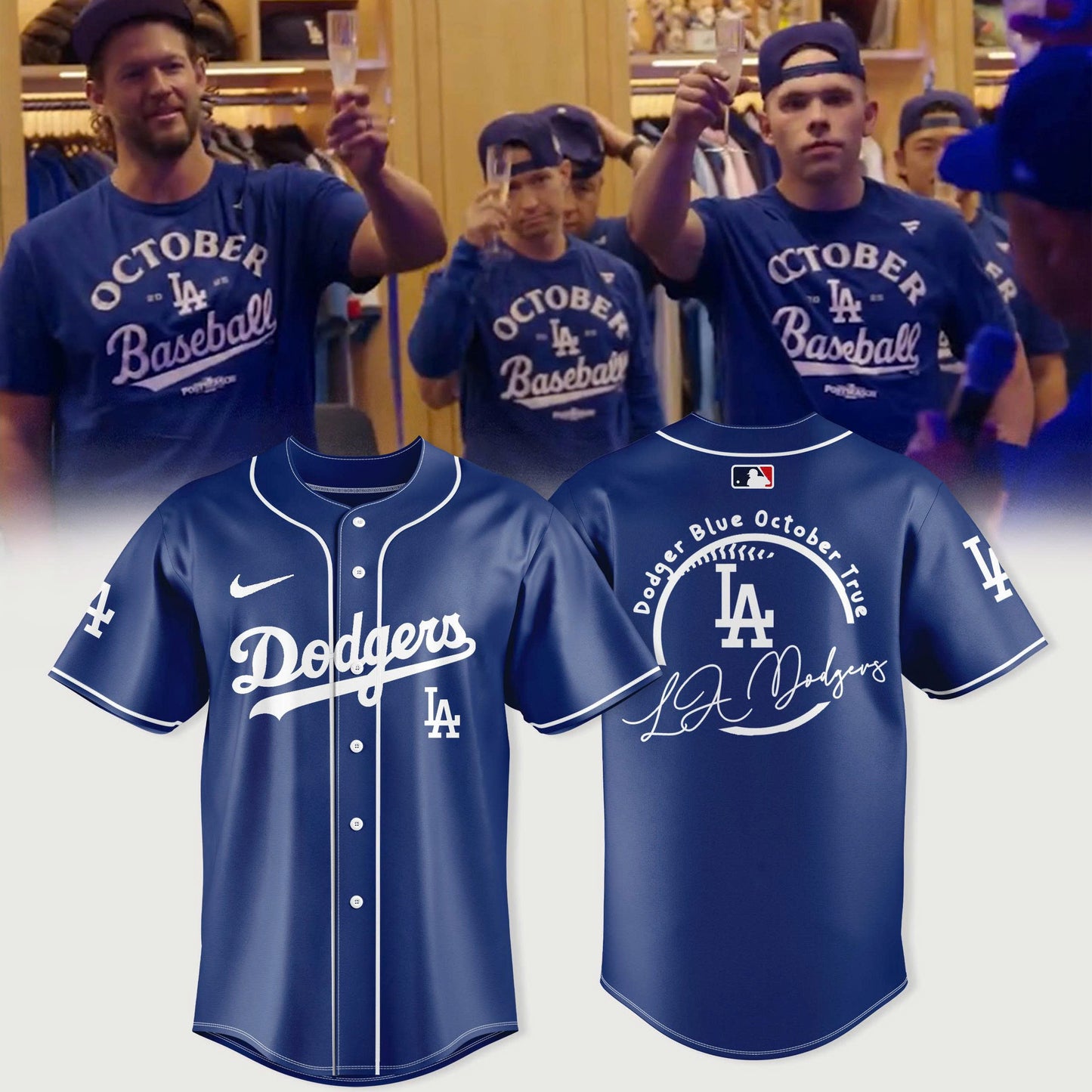 Los Angeles Dodgers Baseball Jersey NL West Division Champions