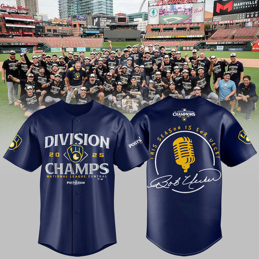 Milwaukee Brewers – 2025 NL Central Division Champions, This season is for Ueck! Combo Jersey