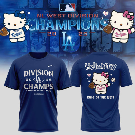 Los Angeles Dodgers T-Shirt x Hello Kitty - NL West Division Champions