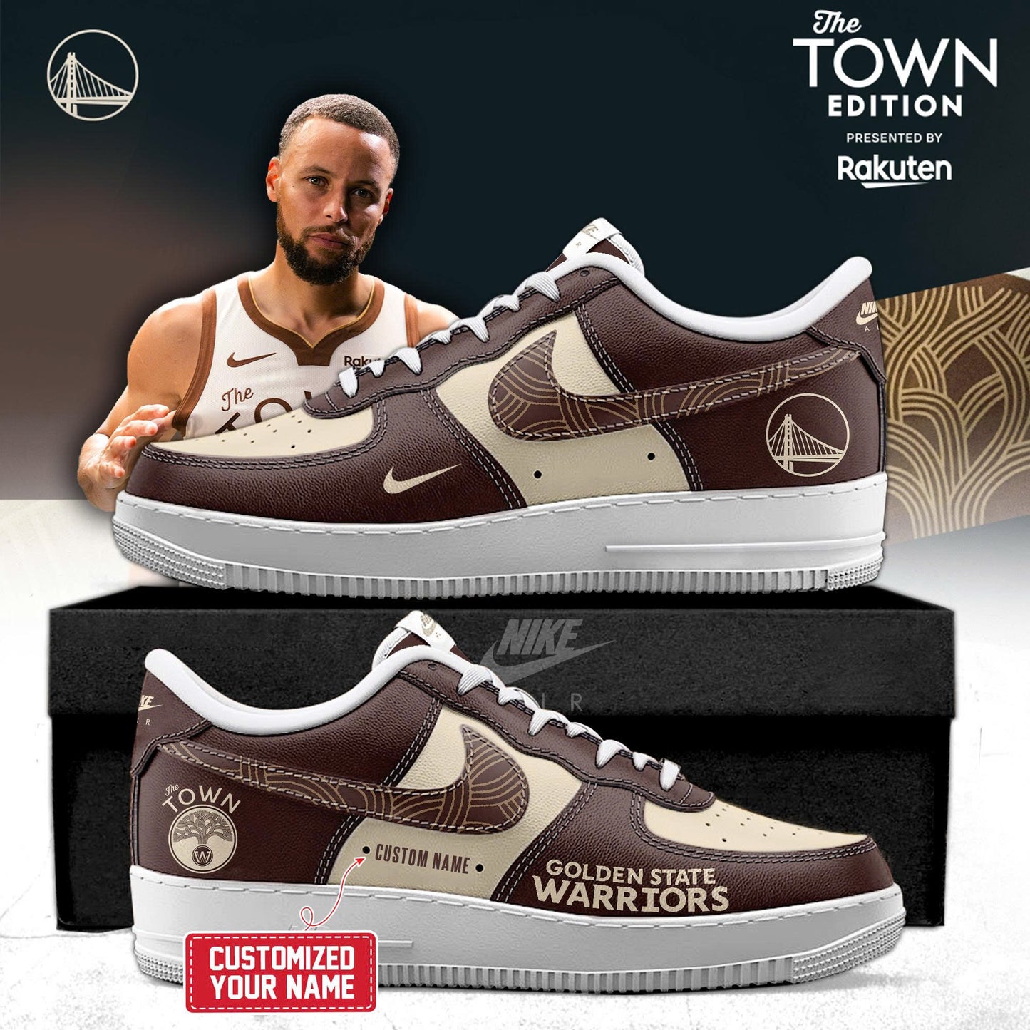 _Golden State Warriors 2025 City Edition AF1 Sneakers
